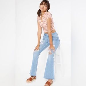 ALMOST FAMOUS Juniors' High-Rise 90s Flare Jeans sz 5